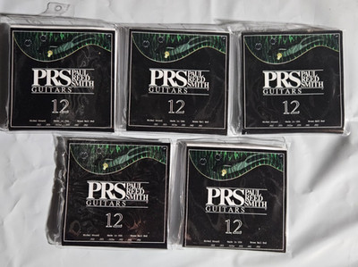 Lot of 5 sets: PRS 12-52 Gauge Electric Guitar 6 Strings Nickel Paul Reed Smith