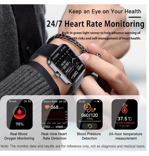 For iPhone 16 15 14 13 12 11 Pro Max  Smartwatch Fitness & Sports Tracking - Picture 3 of 5