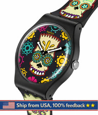 NUOVO & ORIGINALE Swatch X I Simpson D'OH OF THE DEAD Edizione Limitata (SO29Z135)
