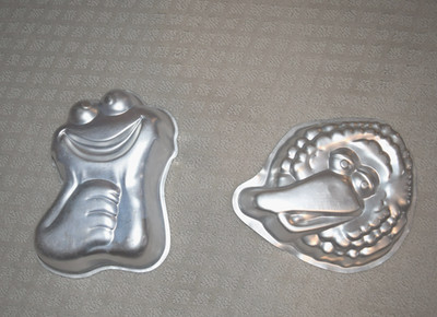 Big Bird &Cookie Monster Vintage Wilton 1977 Sesame Street Cake Pan Baking Mold