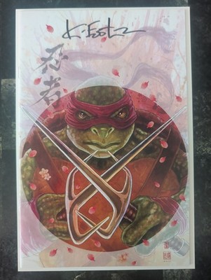 TMNT #1 David Mack Virgin Variant Signed By Kevin Eastman