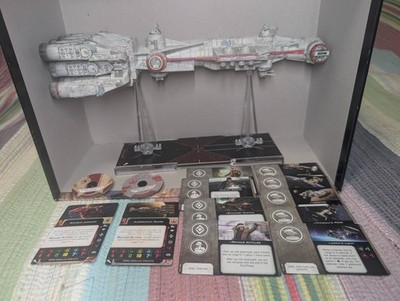 Star Wars X-Wing Tantive IV 2nd Edition Model, base, dial, and cards. All  2.0