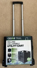 Rolling Collapsible Utility Cart by Cedar Trail, CT-RCXL, 55 Lb Capacity, NEW