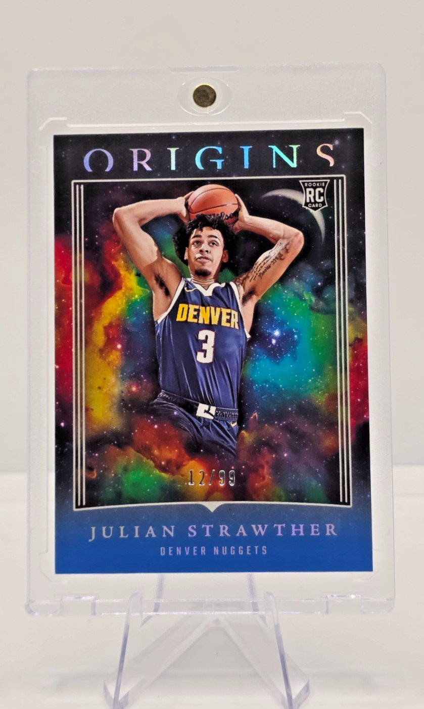 2023-24 Panini Origins Blue #50 Julian Strawther /99 NBA Denver Nuggets
