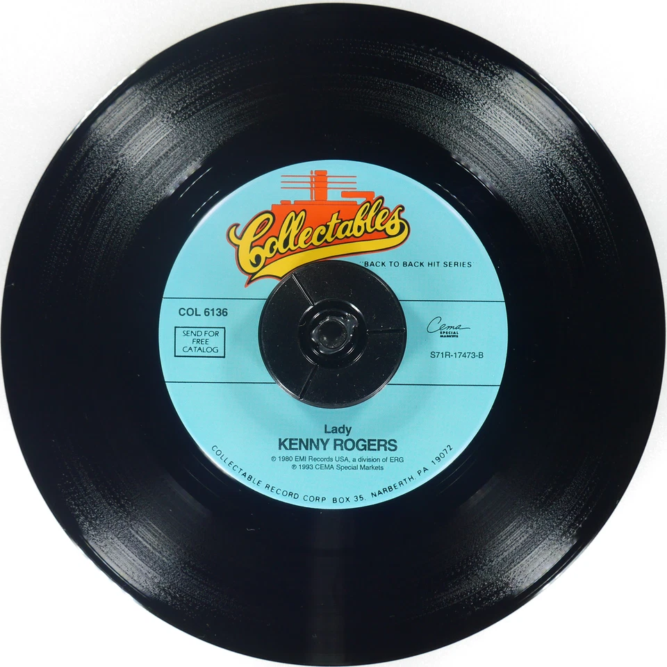 KENNY ROGERS You Decorated My Life / Lady COLLECTABLES COL 6136 NM 45rpm - Image 4 of 4