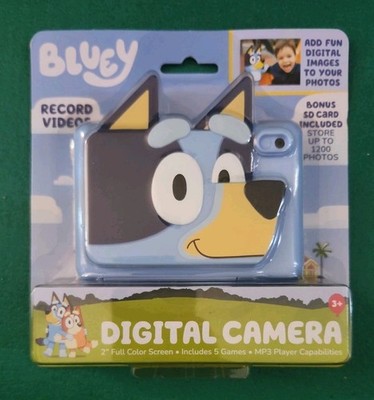 ekids Bluey Kids Camera with SD Card, Digital Camera for Kids