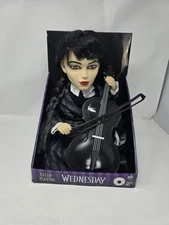 New Wednesday Adams 13" Anamatronic Tabletop Halloween Doll