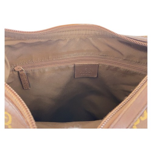 GUCCI Hobo 001 4204 Shoulder Bag Handbag Brown Gold Hardware GG canvas/leather - Picture 5 of 10
