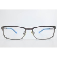 Picklez Buster Gunmetal Blue Rectangular Eyeglass Frames 48-16-130 41576