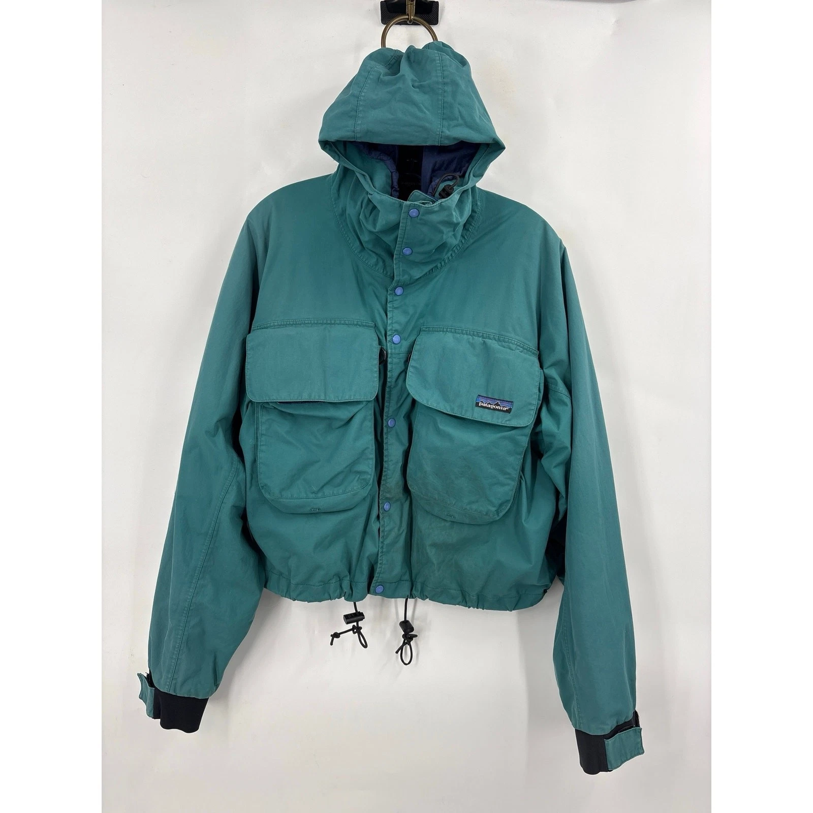 Vintage Patagonia 1990 SST Fly Fishing Deep Wading Jacket 81801 Sz M Teal Green
Opens in a new windo