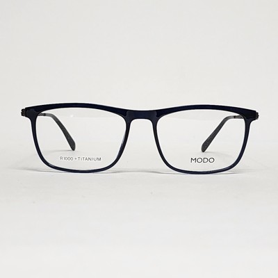 MODO 7026 Men's Ultra-Light Titanium Square Glasses in Blue Crystal | 54mm