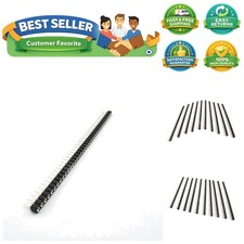 10pcs 2.54mm 40Pin Round Female Socket Pin Header Strip 1x40P Single Row Stra...