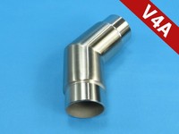 Edelstahl Ø 42,4 Mm Winkel 45° Verbinder GeläNder Handlauf Steckfitting Rundrohr
