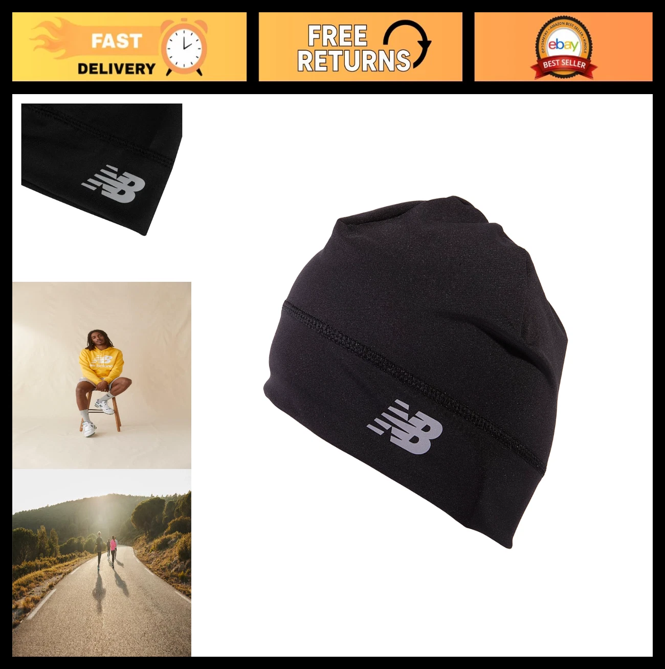 Lightweight Running Skullcap Beanie Cap for Men & Women - Athletic Headwear