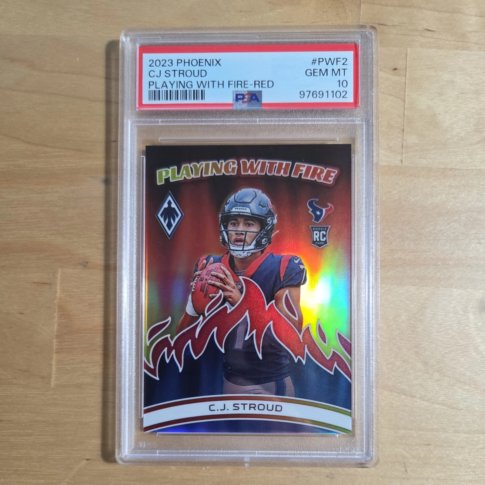 CJ Stroud Panini Phoenix Playing With Fire #PWF2 Red