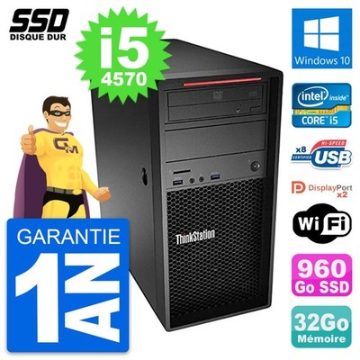 PC Tour Lenovo ThinkStation P300 Core I5-4570 RAM 32GB SSD 960GB Windows 10 Wifi