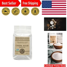 Superfine Caster Sugar – 1 lb Bag – Non-GMO Baking Sugar for Cakes, Whipped C...
