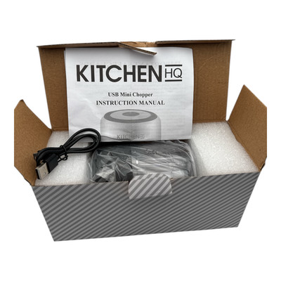 Kitchen HQ USB Mini Chopper Rechargeable Portable Black NEW in Box