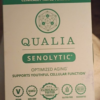 Qualia Senolytic Optimized Aging Supplement Vegan Non-GMO Gluten-Free