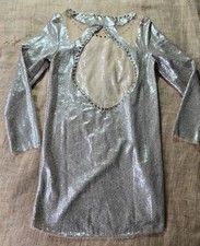 Spell & the Gypsy Collective Champagne Sequin Mini Dress - Studded Keyhole Back