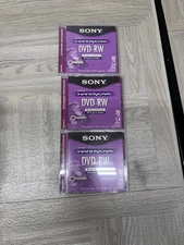 SONY DVD-RW Handycam 3 Discs 30 Min 1.4 Gb