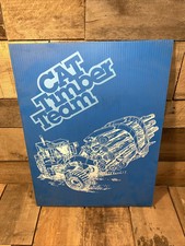 "Exhibición de letreros de equipo de madera CAT de colección - tractor de registro 15""x20"""