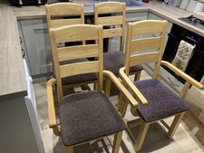 4 Oak Dining Room Chairs