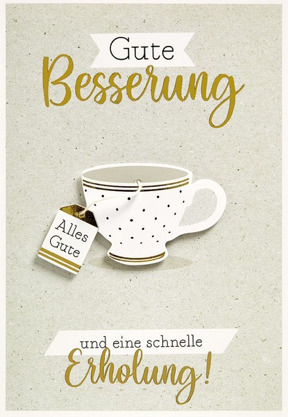 Genesung – Gute Besserung - GlüCkwunschkarte Im Format 11,5X17Cm Mit Umschlag --image