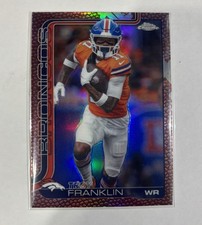 2025 Topps Chrome Troy Franklin #91 Pig Skin Refractor - Broncos
