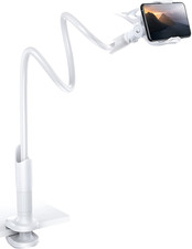 Phone Holder, Gooseneck Mount, Compatible with 4-7'' Smartphones and Desktops, A