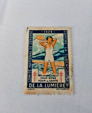 -----1-Timbre-Vignette-Deux-Sous-Pour-La-Sante-1929-Tuberculose---SUP++++