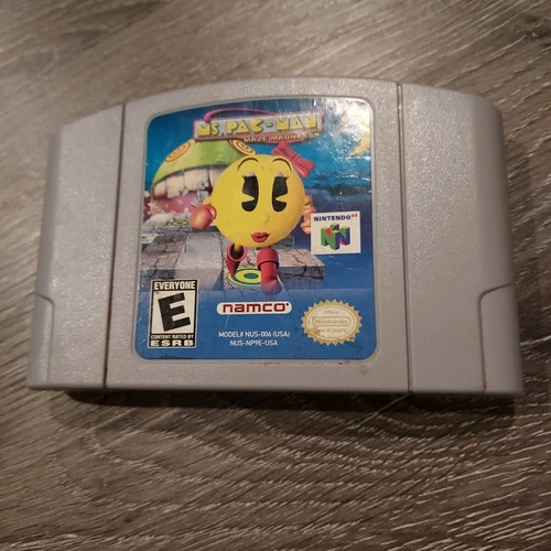Ms. Pac-Man Maze Madness (Nintendo 64 2000 N64) Authentic Cartridge