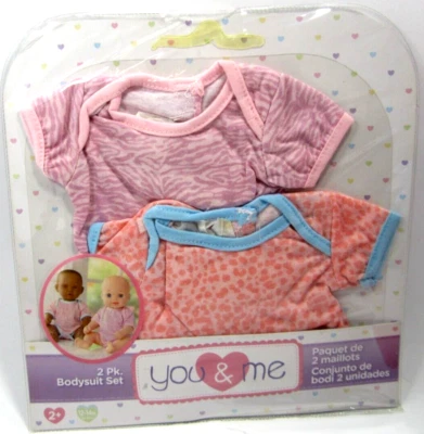 Toys R Us You & Me 2 Pack Bodysuit Set - Fits for 12" - 14" Dolls. Brand New! - Image 1 of 4