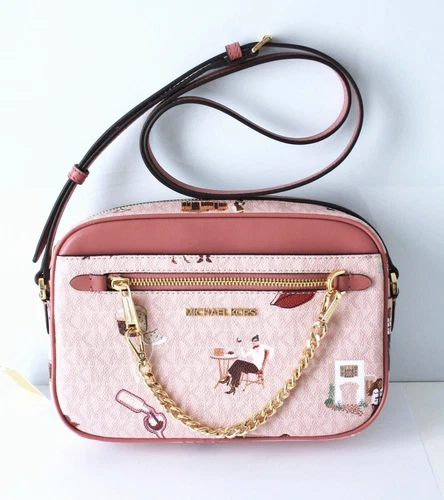 MICHAEL KORS crossbody bag JET SET GIRLS LG EW ZP CHAIN XBODY dk powder blush