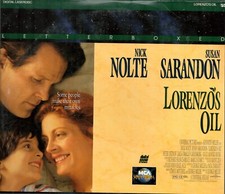 Lorenzos Oil Laserdisc, 1993 Nick Nolte Susan Sarandon