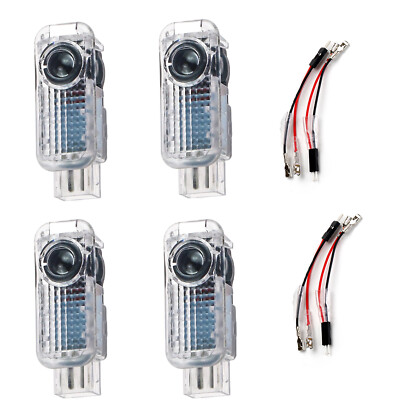 4pcs Upgrade Ghost Laser Projector Door Under Puddle Lights Compatible with Audi
