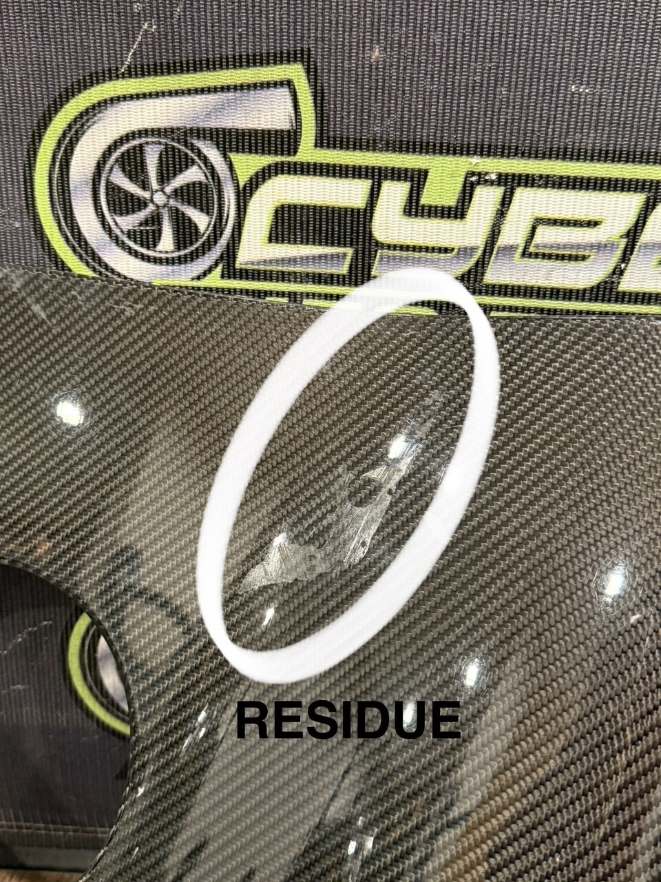 2008-2015 AUDI R8 CARBON FIBER PASSENGER SIDE BLADE OEM GENUINE *RESIDUE/READ*