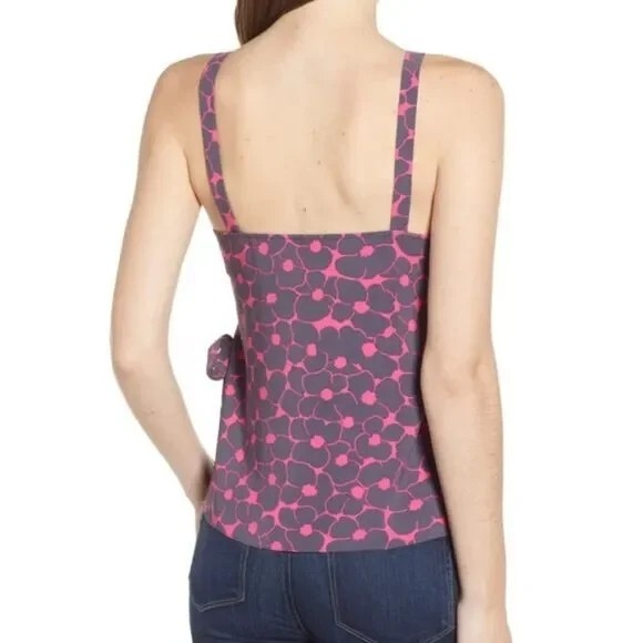 Chelsea28 Women Size Medium Floral Wrap Front Tank Top NWT