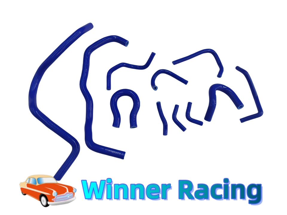 Силиконовые шланги нагревателя для Honda Prelude BB1 2.2 H22A; BB3 2.0 1992-1996 ЧЕРНЫЕ - Изображение 4 из 4