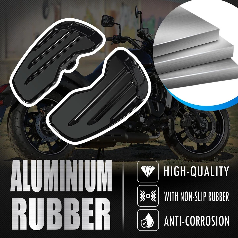 For Kawasaki Vulcan S650 EN650 VN650 15-23 Driver Rider Footboards Floorboards Foto 2 de 4