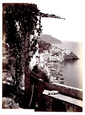 Italy, Amalfi, dail Convento dei Cappuccini, G. Sommer albumen print 26
