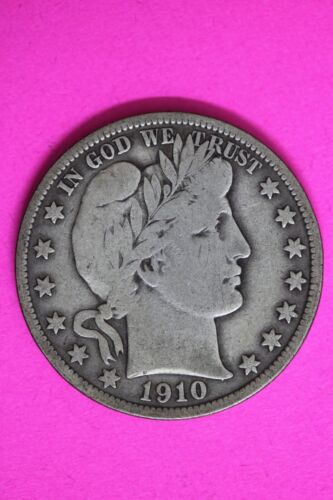 1910 P Barber Liberty Half Dollar Scarce Semi Key Date Coin Philadelphia 28 - Picture 1 of 4
