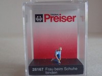Preiser Frau Schuhe Binden Freizeit Joggen Shoppen 28167 H0 1:87 Ovp Einzelfigur