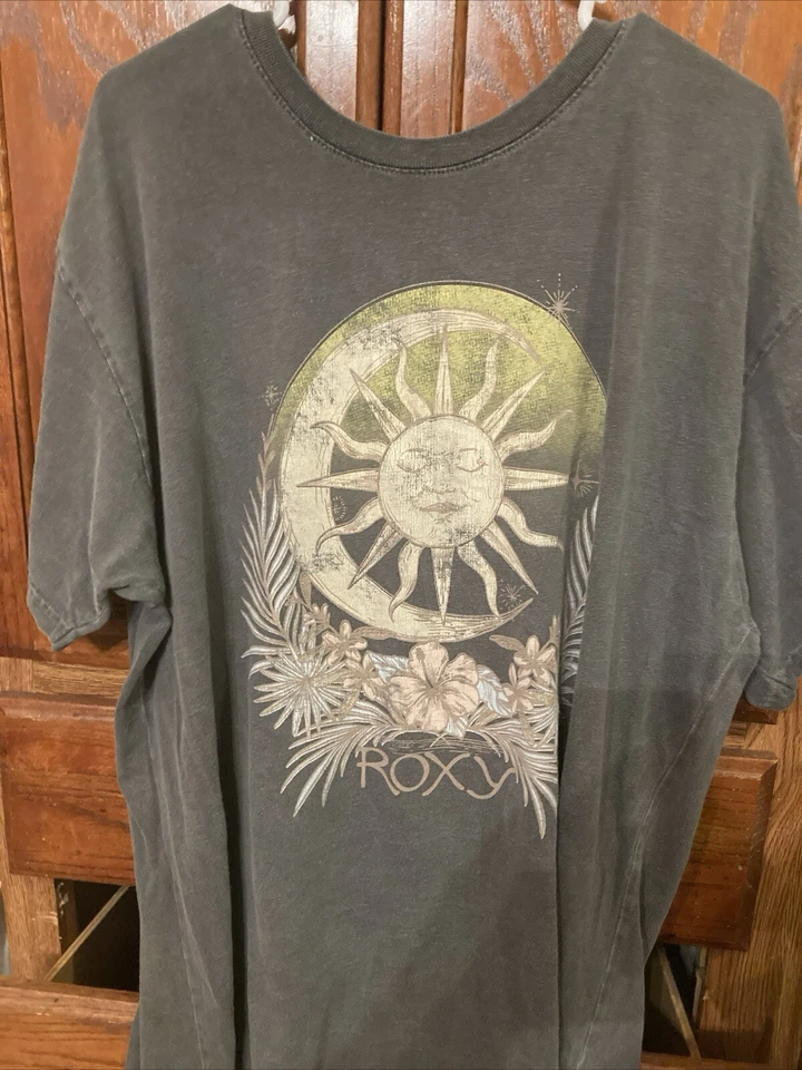 Vintage Roxy Moon Sun T-shirt Perfect Fade Xl - Image 2 of 3