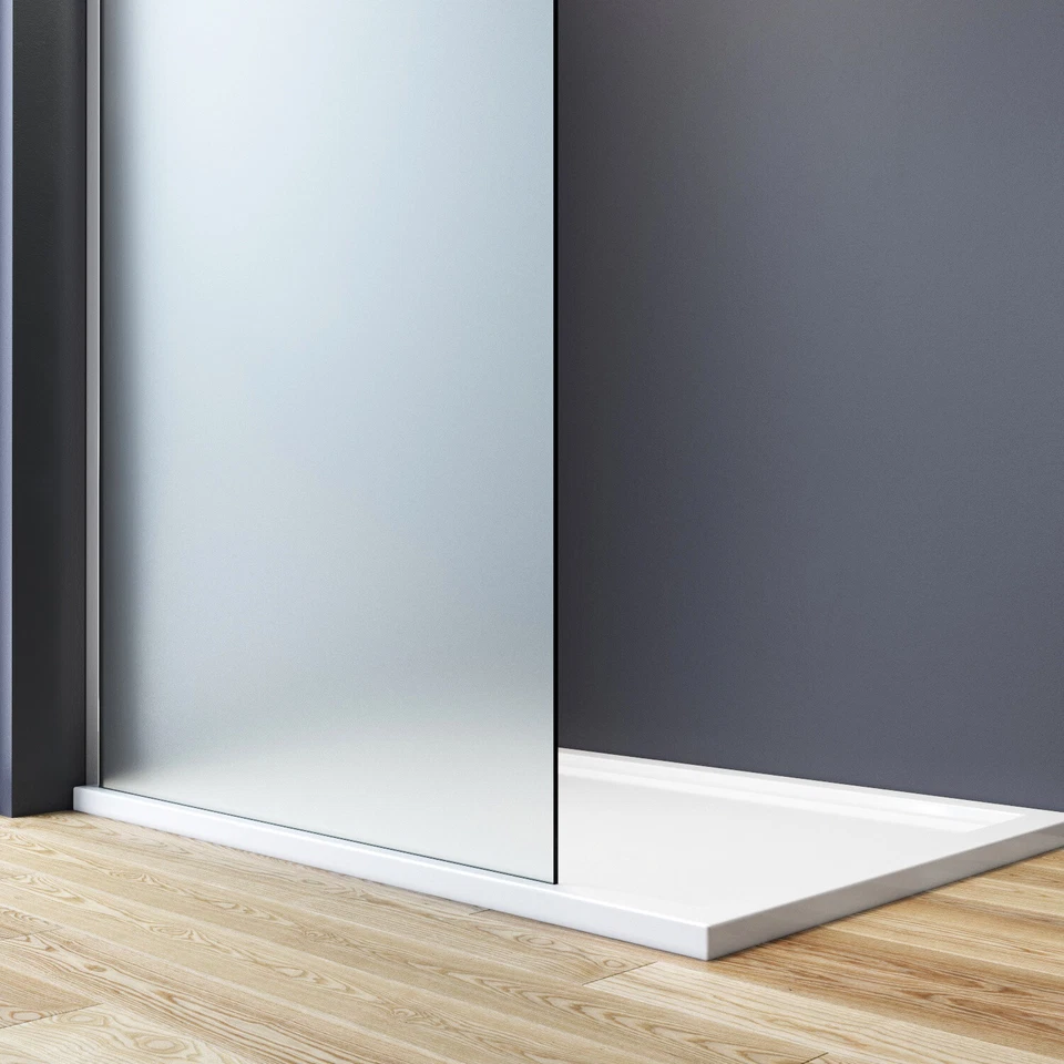 ELEGANTE Puerta de Ducha Sin Marco Mampara de Ducha 5/16" Panel de Vidrio Fijo Foto 4 de 4