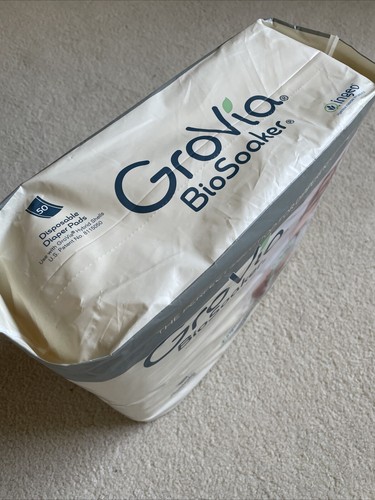 GroVia Disposable BioSoaker Pads for Baby Cloth Diapering 50 count - Picture 4 of 4