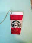 Starbucks Christmas Mini Keychain Cup Gift Card With Sleeve