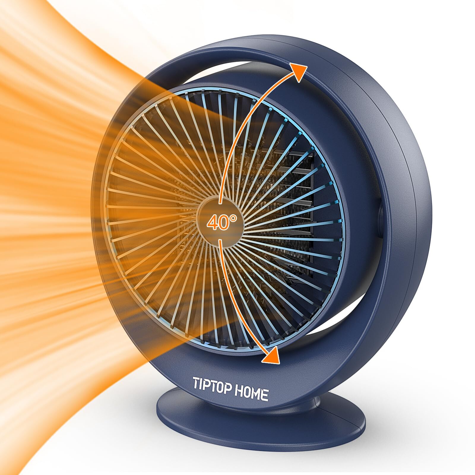 Space Heater, 800W Fast Heating Ceramic Room Small Heater, Two-Speed Portable...