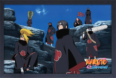 NARUTO - AKATSUKI 13x19 FRAMED GELCOAT POSTER JAPANESE ANIME MANGA