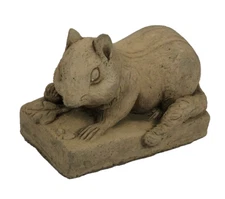 Vintage 1993 Signed Telle M. Stein Indoor Outdoor Chipmunk Sculpt Statue Garden